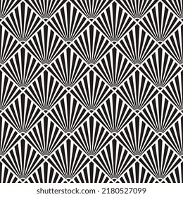 Vector Geometric Abstract Seamless Monochrome Pattern Texture Background