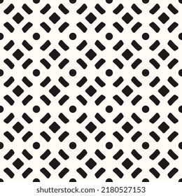 Vector Geometric Abstract Seamless Monochrome Pattern Texture Background