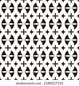 Vector Geometric Abstract Seamless Monochrome Pattern Texture Background