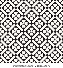 Vector Geometric Abstract Seamless Monochrome Pattern Texture Background