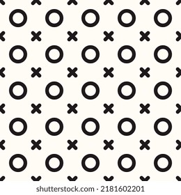 Vector Geometric Abstract Seamless Monochrome Pattern Texture Background