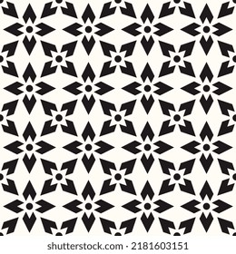 Vector Geometric Abstract Seamless Monochrome Pattern Texture Background