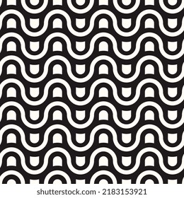 Resumen geométrico vectorial Sensación sin costura de fondo de textura de patrón monocromo