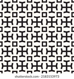 Vector Geometric Abstract Seamless Monochrome Pattern Texture Background