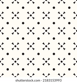 Vector Geometric Abstract Seamless Monochrome Pattern Texture Background