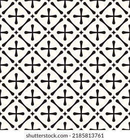 Vector Geometric Abstract Seamless Monochrome Pattern Texture Repeating Background
