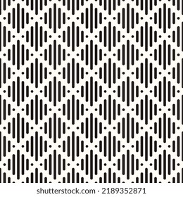 Vector Geometric Abstract Seamless Monochrome Pattern Texture Repeating Background
