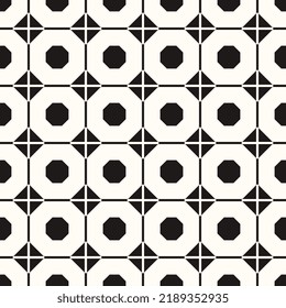 Vektor geometrische abstrakte, nahtlose, einfarbige Muster Textur Wiederholter Hintergrund
