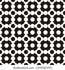 Vector Geometric Abstract Seamless Monochrome Pattern Texture Repeating Background