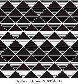 Vektor geometrische abstrakte, nahtlose, einfarbige Muster Textur Wiederholter Hintergrund