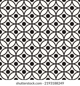 Vektor geometrische abstrakte, nahtlose, einfarbige Muster Textur Wiederholter Hintergrund