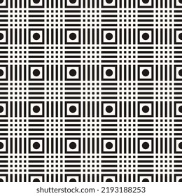 Vektor geometrische abstrakte, nahtlose, einfarbige Muster Textur Wiederholter Hintergrund