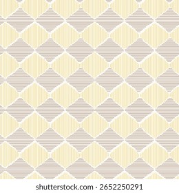 Vector Geometric Abstract Seamless yellow with beige geometric Pattern Texture Repeating on white Background.