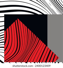 vector geometric abstraction bright with lines