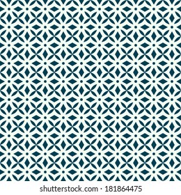 vector geometric ancient seamless background. antique seamless pattern navy and white.