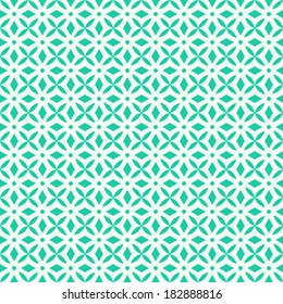 vector geometric ancient seamless background. antique seamless pattern turquoise and white.