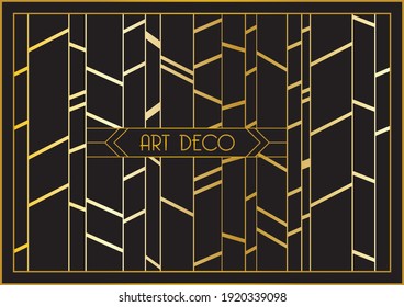 Vector Geometric Art Deco Pattern