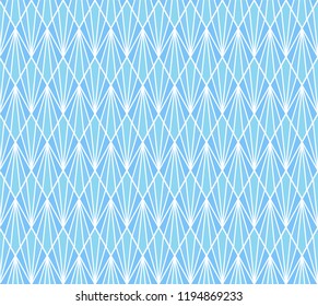Vector Geometric Art Deco Style Seamless Pattern. Abstract Ornament Background.