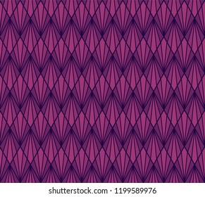 Vector Geometric Art Deco Style Seamless Pattern. Abstract Ornament Background.