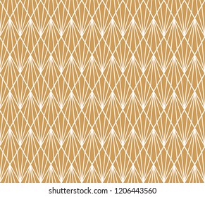 Vector Geometric Art Deco Style Seamless Pattern. Abstract Ornament Background.