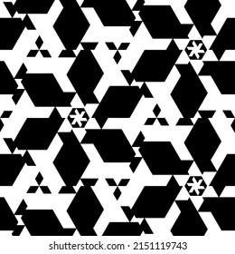 Vector geometric art pictures  black white background