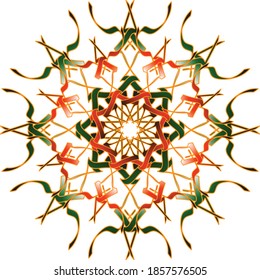 Vektorgrafik geometrischer Kunst mit wiederholten Formen
