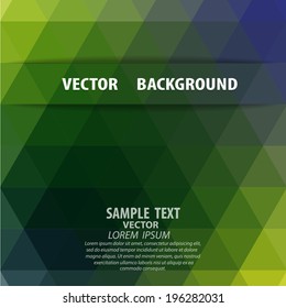 Vector geometric background in Brazil flag concept