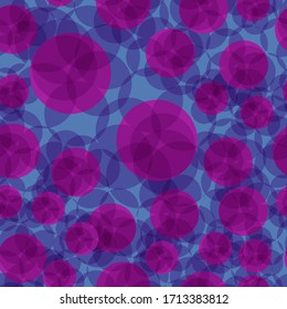 Vector geometric background with bright circles.