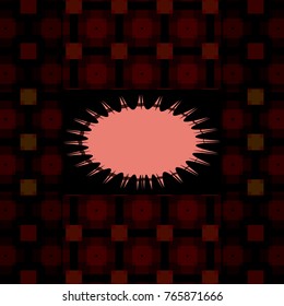 Vector geometric background in brown, light pink and black. the design is composed of three pattern fills with layer transparency effect. text label in the center. for presentation and background idea
