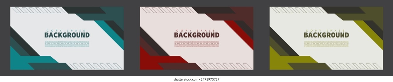 Vector Fondo geométrico Plantilla de Espacio para texto