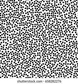Vector geometric background with dots. Seamless pattern.