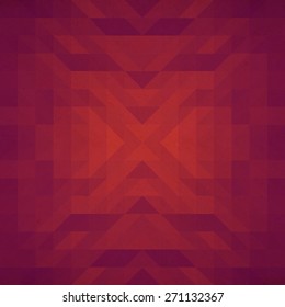 Vector geometric background of flat triangle and realistic paper texture