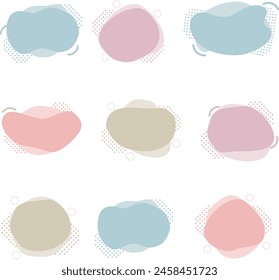 Vector Geometric Background Frame Material Set