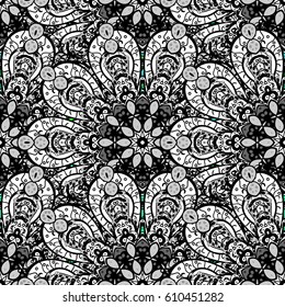 Vector geometric background. Green color seamless illustration. For your design, wallpaper. Green pattern on background with green elements.