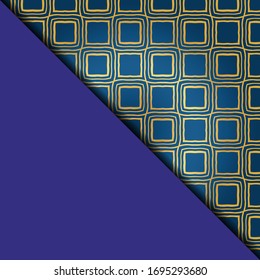 Vector geometric background for greeting invitation card, design element. Place for text. 