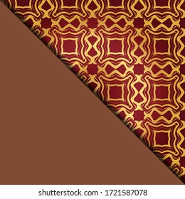 Vektorgeometrischer Hintergrund für Grußeinladungskarte, Design-Element. Platz für Text. 