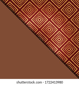 Vector geometric background for greeting invitation card, design element. Place for text. 