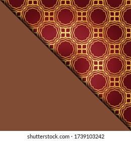 Vector geometric background for greeting invitation card, design element. Place for text. 