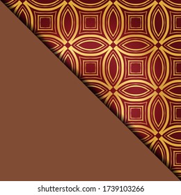 Vector geometric background for greeting invitation card, design element. Place for text. 