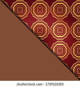 Vector geometric background for greeting invitation card, design element. Place for text. 