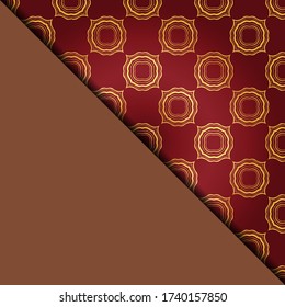 Vector geometric background for greeting invitation card, design element. Place for text. 