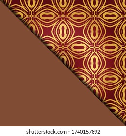Vector geometric background for greeting invitation card, design element. Place for text. 