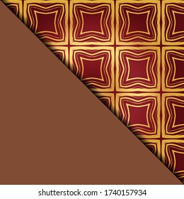 Vector geometric background for greeting invitation card, design element. Place for text. 