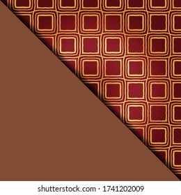 Vector geometric background for greeting invitation card, design element. Place for text. 