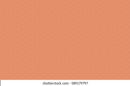 Vector Geometric background with Hexagons. Soft orange geometric background.