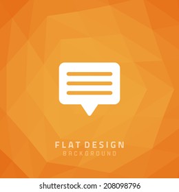 Vector Geometric Background And Icon Flat Style