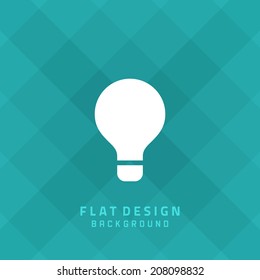 Vector Geometric Background And Icon Flat Style