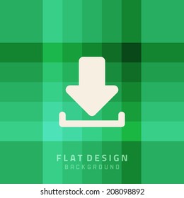 Vector geometric background and icon flat style