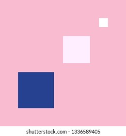 Vector Geometric Background in Material Design style. Universal Simple Minimalistic Colorful Pattern based on Grid and keyline shapes. Artwork for Business Web Presentation Cover Fabric. Indigo Pink