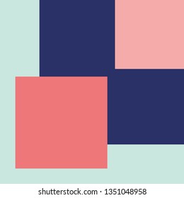 Vector Geometric Background in Material Design style. Universal Simple Minimalistic Colorful Pattern based on Grid and keyline shapes. Artwork for Business Web Presentation Cover Fabric. Indigo Pink